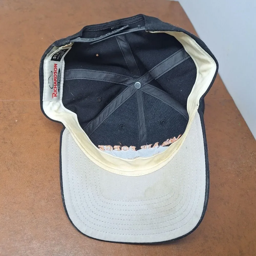 14th Air Force Flying Tigers Black Baseball Cap Richardson Pro Model Large